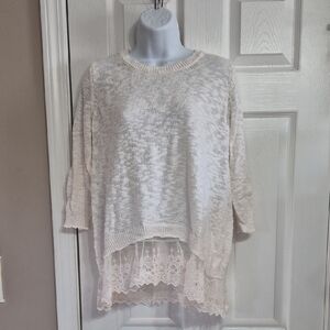 a.n.a Cream Knit Sweater